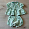 Cecil and Lou Gingham Pumpkin Smocked Outfit