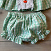 Cecil and Lou Gingham Pumpkin Smocked Outfit