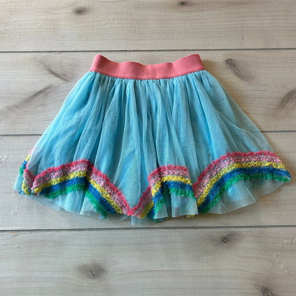 Mini Boden Rainbow Tulle Elastic Waist Skirt