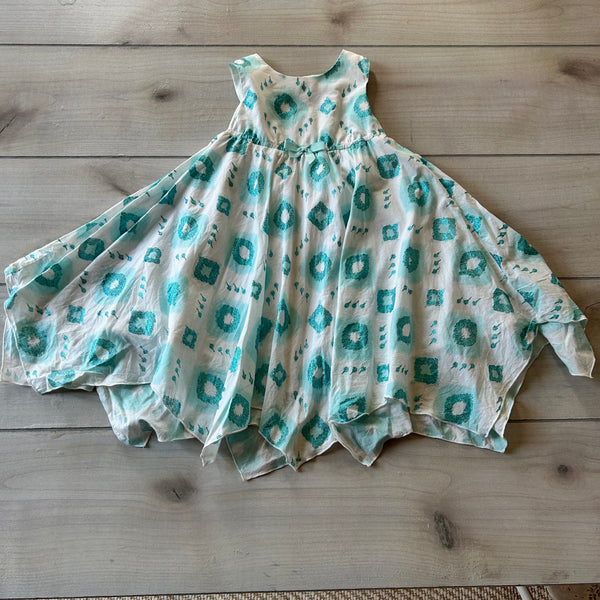 Artisian NY Blue Sparkle Scarf Bottom Dress
