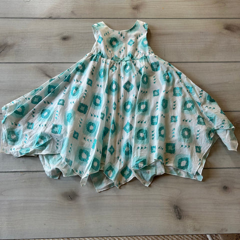 Artisian NY Blue Sparkle Scarf Bottom Dress