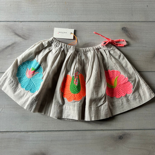 NWT Everbloom Embroidered Floral Skirt