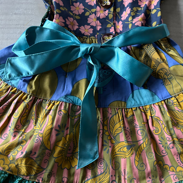 NWT Matilda Jane Paint By Numbers Floral Horse Trim Dress