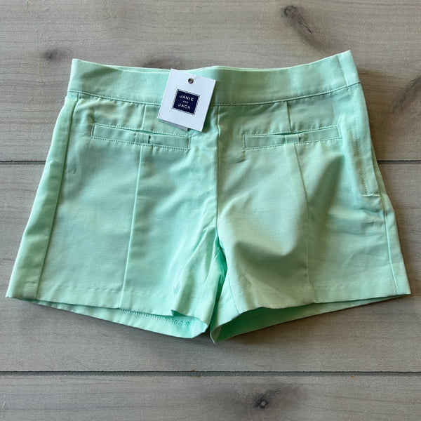 NWT Janie & Jack Mint Green Adjustable Waist Shorts