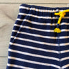 NWOT Mini Boden Navy Terry Striped Shorts