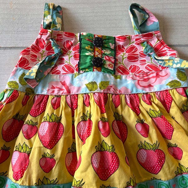 NWT Matilda Jane Strawberry Dress Apron Dress