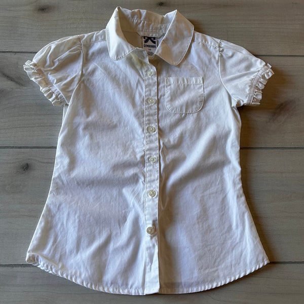 Gymboree White Ruffle T-Shirt