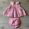 NWT The Oaks Apparel Pink Lemon Embroidered Dress & Bloomer