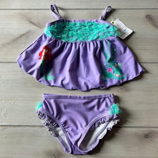 NWT Disney Store Little Mermaid Ariel and Friends Two Piece Swimsuit