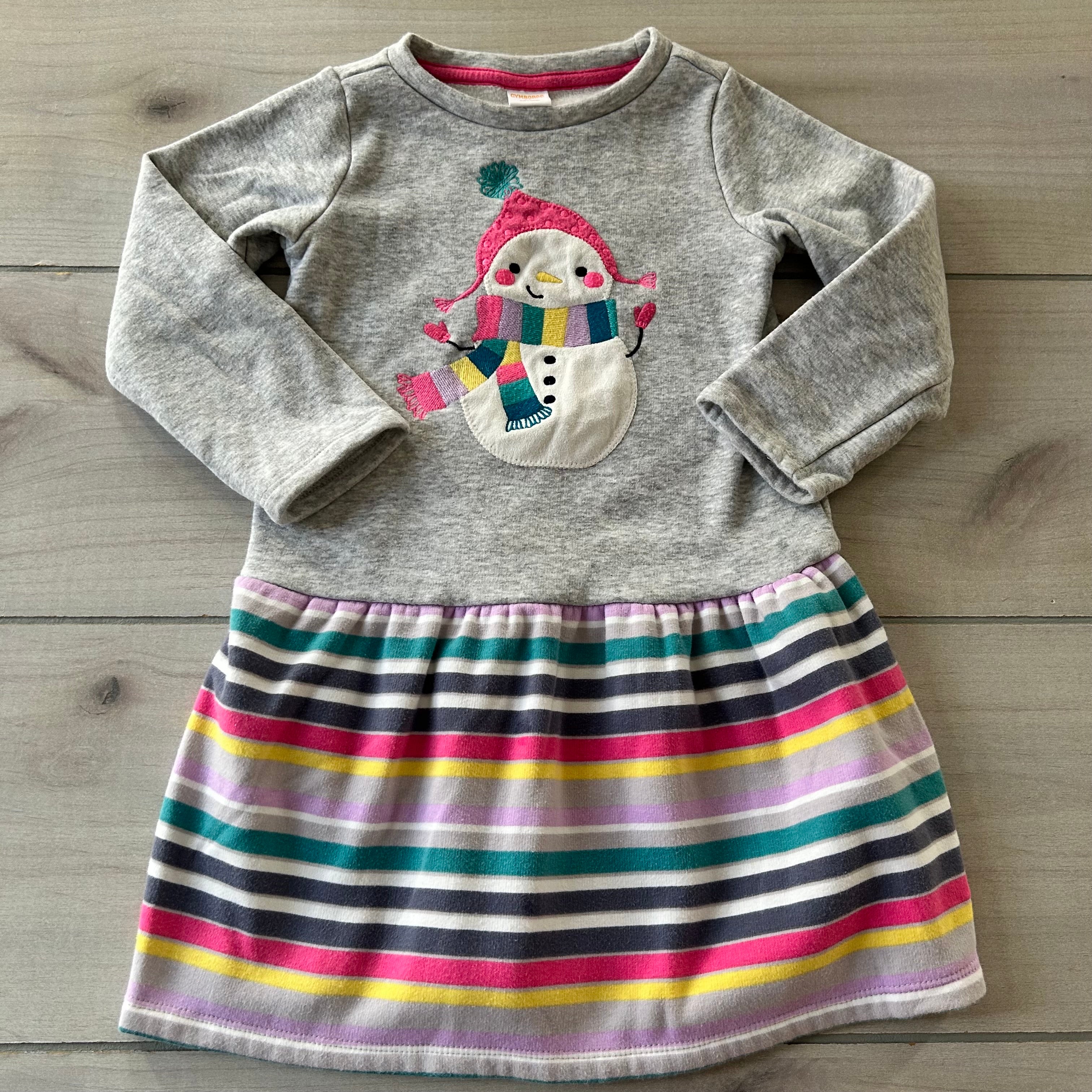Gymboree Snowman Applique Sweatshirt Dress Sweet Pea & Teddy Gymboree Snowman Applique Sweatshirt Dress Sweet Pea & Teddy