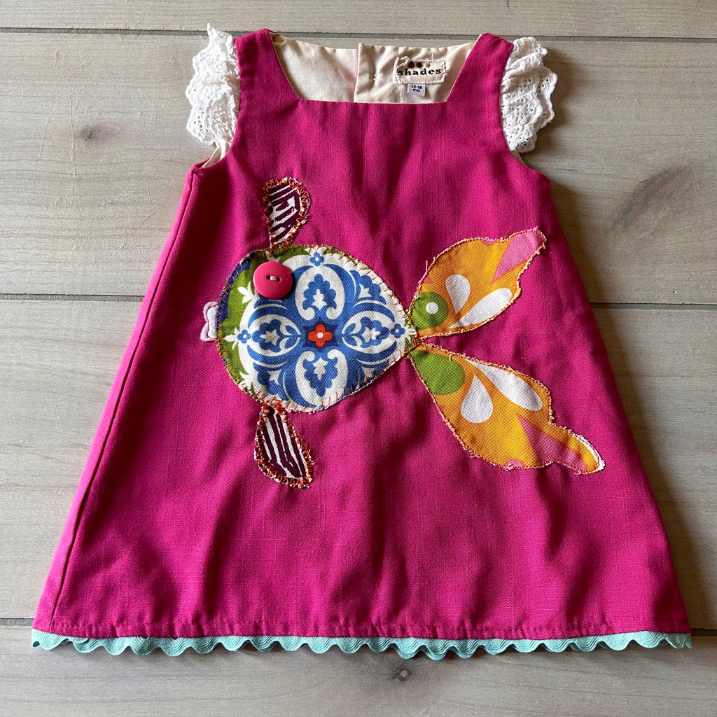Shades Pink Fish Applique Dress