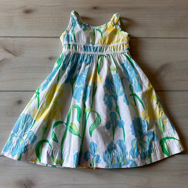 Lilly Pulitzer Yellow & Blue Floral Dress