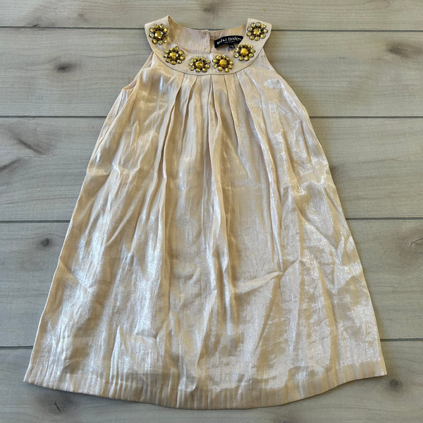 Mini Boden Shimmer Faux Gem Halter Dress