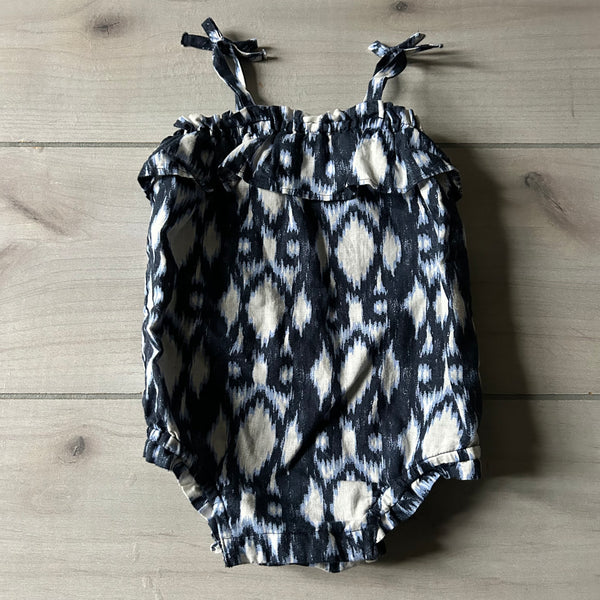 Baby Gap Blue & White Bubble Romper
