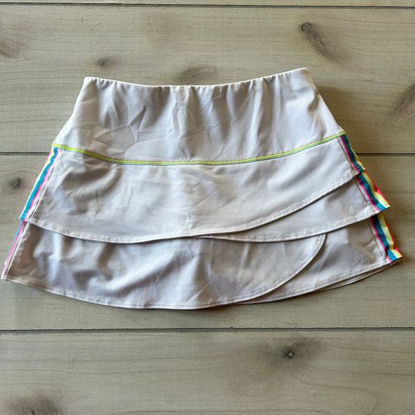 Lucky in Love White Athletic Skort