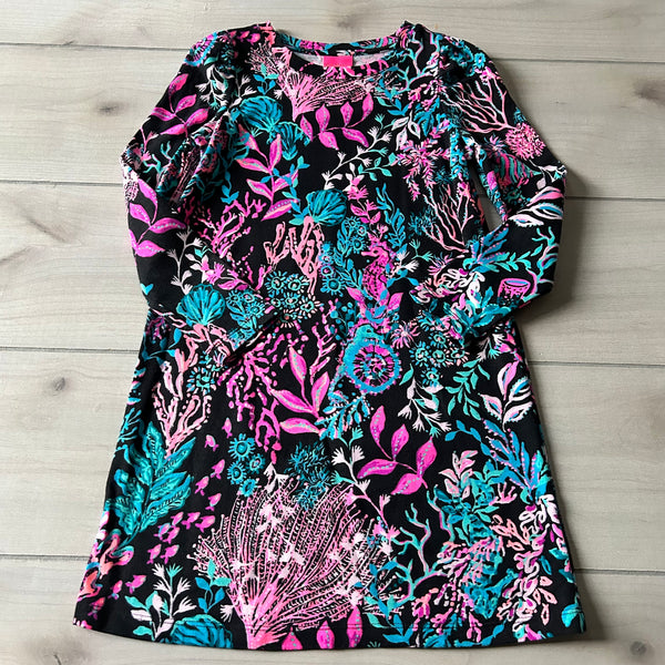 Lilly Pulitzer Amayah Soft Shift Dress - Bold Feminine Crew Neck Sleeveless Polyester Dress