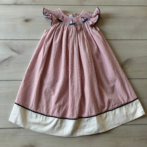 Viva La Fete Sailboat Smocked Dress