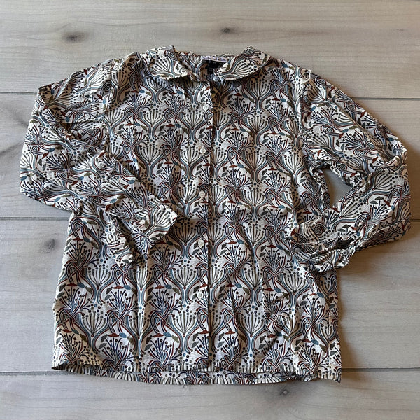 Oscar De LaRenta Paisley Blouse