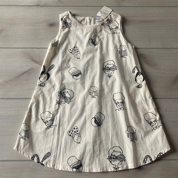NWT Little Ones Faces Zipper Dress