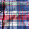 Ralph Lauren Blue Plaid Cotton Short Sleeve Button Down Shirt