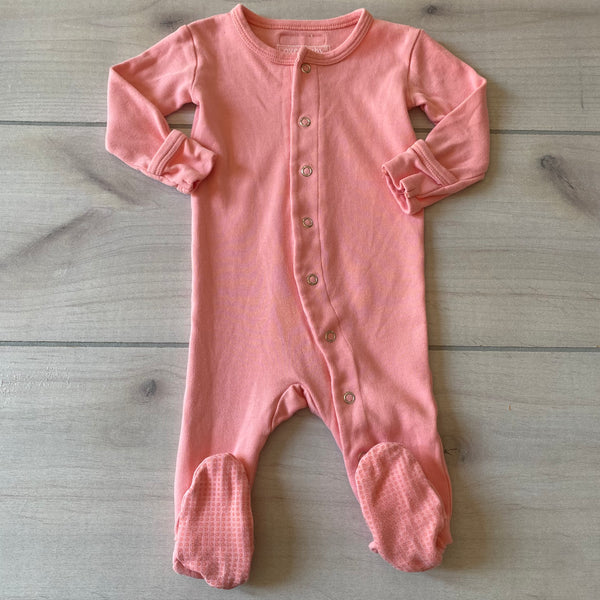Loved Baby Peach Footed Organic Cotton Sleeper