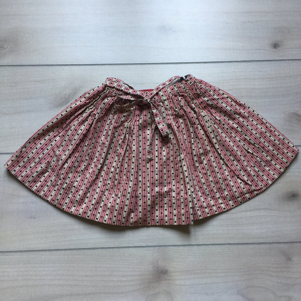 Redfish Kids Pink Navy Dot Skirt