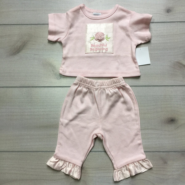NEW Giggle Moon 2 Piece Pink Outfit