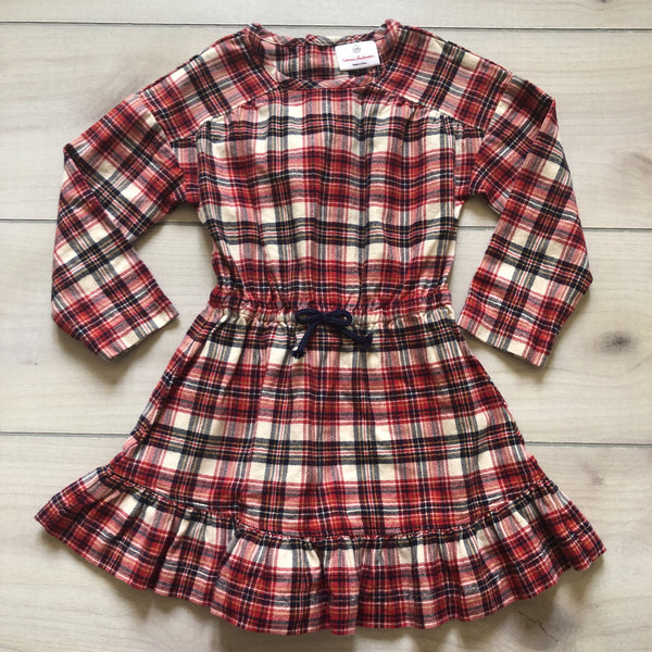 Hanna Andersson Red Cream & Black Plaid Flannel Dress - Sweet Pea & Teddy