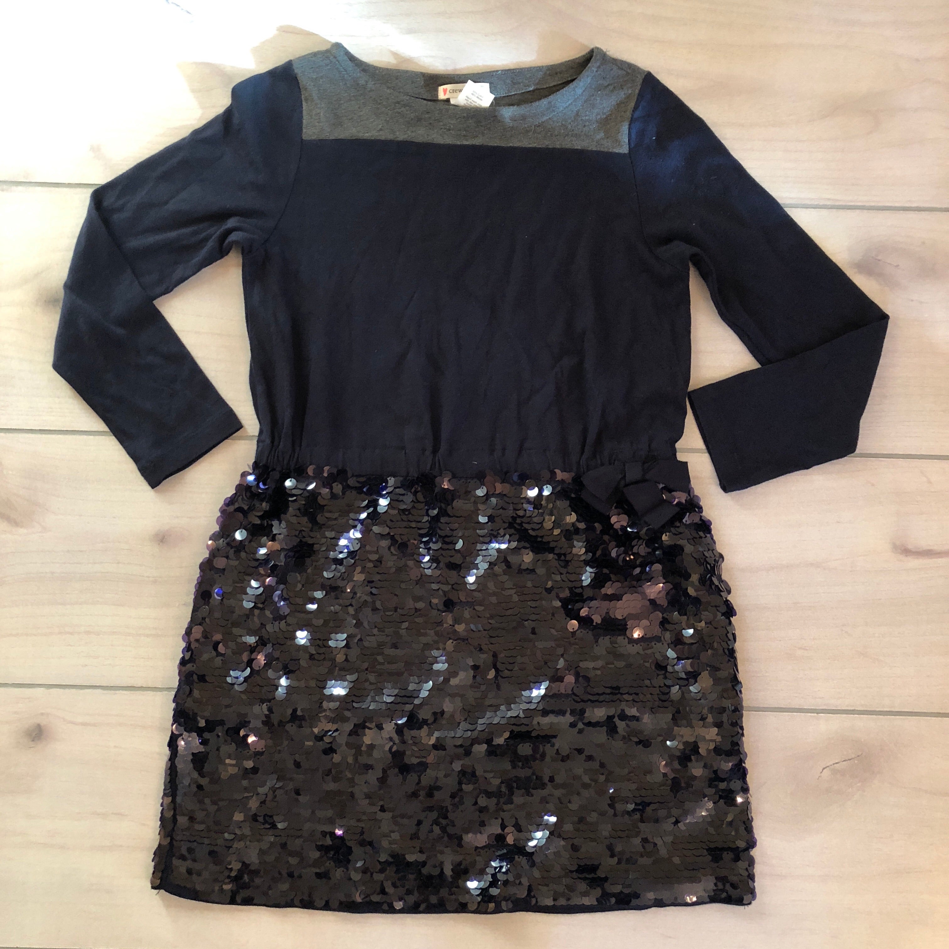 J.Crew Crewcuts Navy Sequin Bottom Dress J.Crew Crewcuts Navy Sequin Bottom Dress
