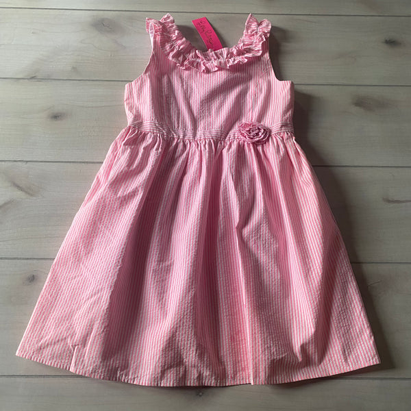 NWT Lilly Pulitzer Pink Seersucker Pink Tropics Dress