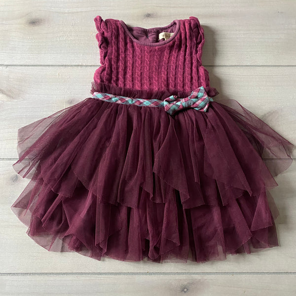 Matilda Jane Burgundy Tulle Bottom Dress