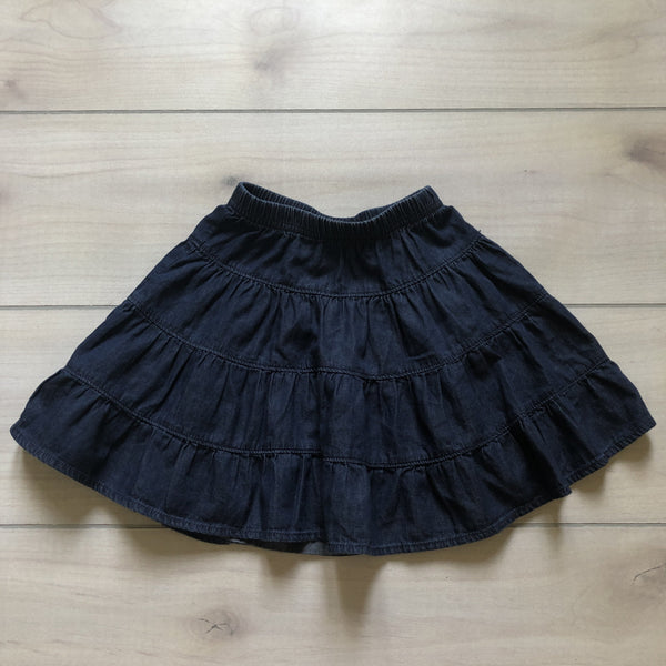 Hanna Andersson Denim Ruffle Skirt - Sweet Pea & Teddy