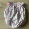 Classic Whimsy Striped Bunny Smocked Bubble Romper