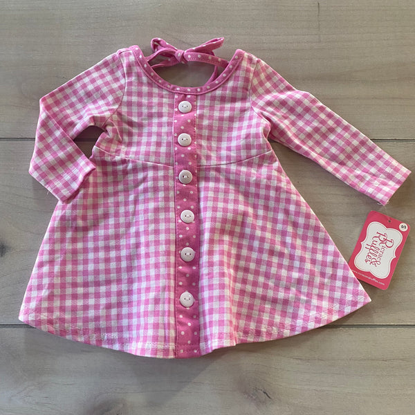 NEW Ric Rac & Ruffles Pink Gingham Dress