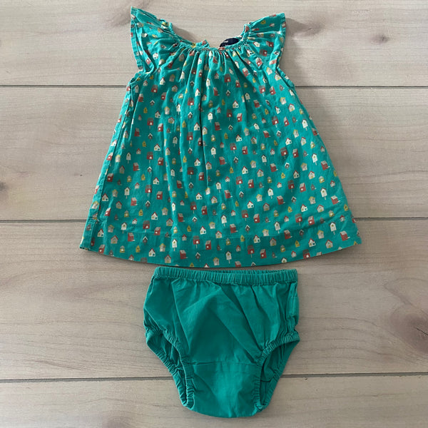 Baby Gap Birdhouse Pattern Dress & Bloomer