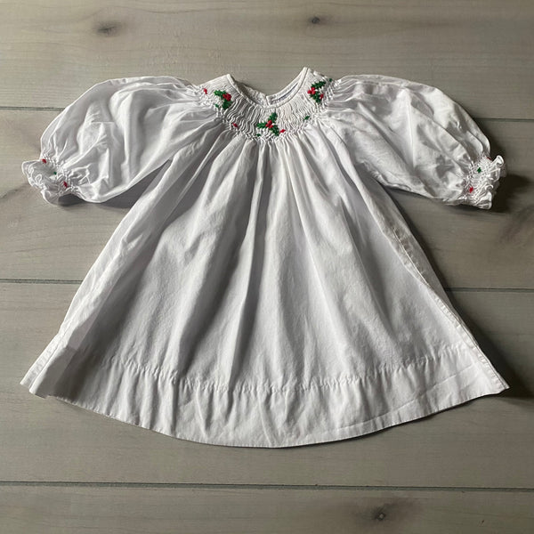 Fantaisie Holly Smocked White Dress