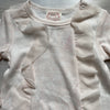 NEW Baby Biscotti Peachy Pink Footed Sleeper and Matching Bib - Sweet Pea & Teddy