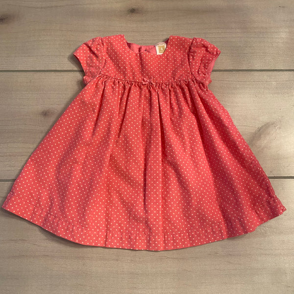 Carter's Pink Polka Dot Corduroy Dress
