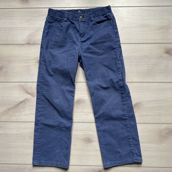 Vineyard Vines Blue Corduroy Interior Button Tab Elastic Waist Pants - Sweet Pea & Teddy