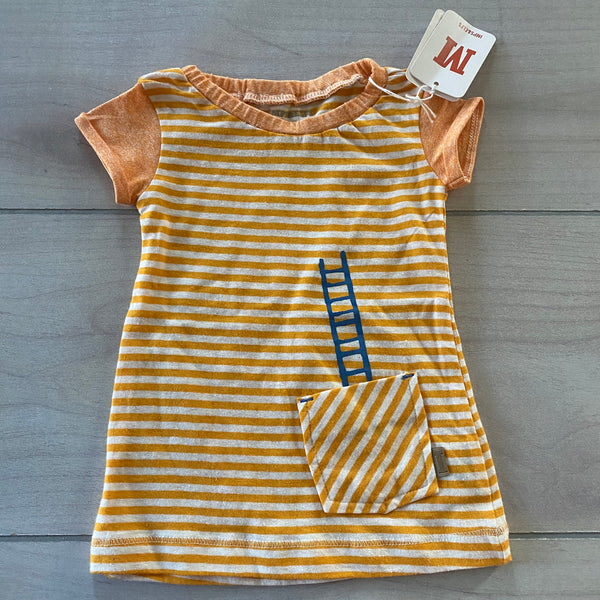 NEW Imp & Elfs Organic Cotton Striped Ladder Dress