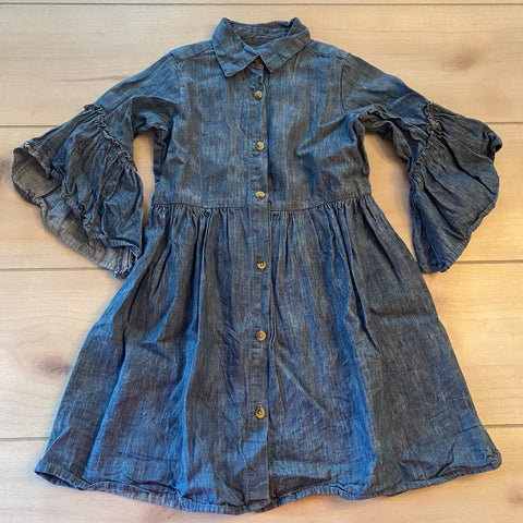 A.T.U.N. Denim Bell Sleeve Dress