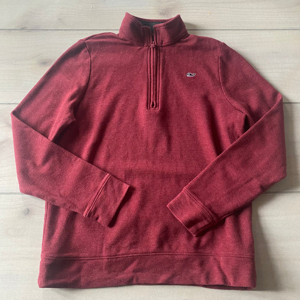 Vineyard Vines Burgundy Quarter Zip Pullover