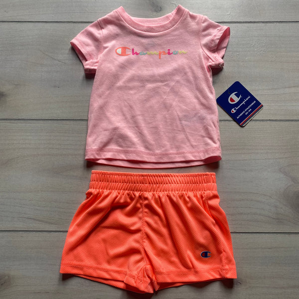 NEW Champion Pink Orange Athletic Outfit