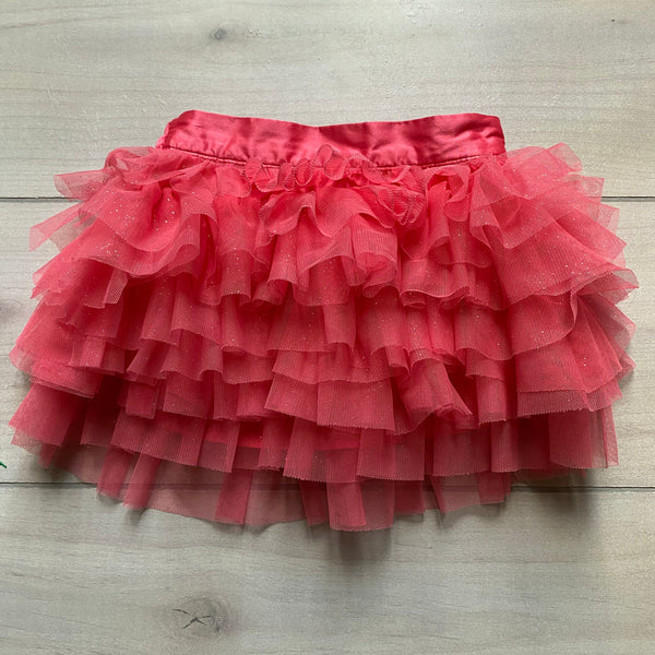 Cherokee Pink Sparkle Tulle Elastic Waist Skirt