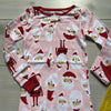 NEW Carter's Pink Footed Zipper Santa Pattern One Piece Cotton Pajama One-Piece Sleeper - Sweet Pea & Teddy