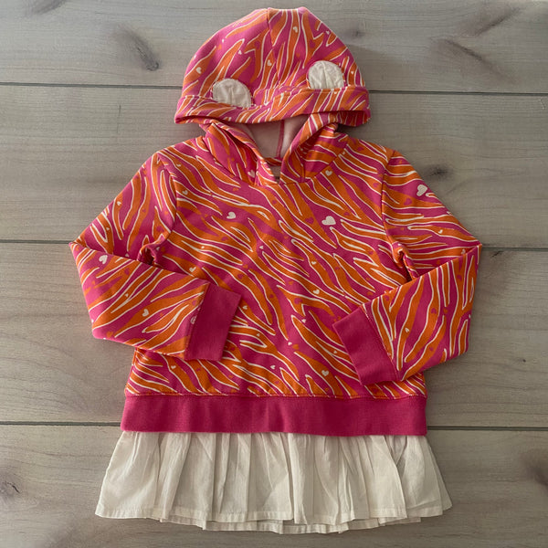 NEW Tucker & Tate Hooded Pink & Orange Sweatshirt Dress