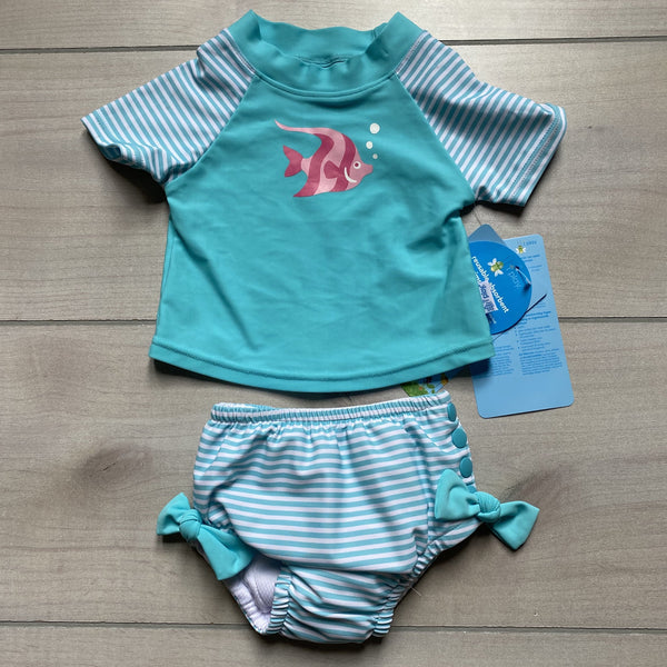NEW iPlay Aqua Rashguard & Diaper Cover - Sweet Pea & Teddy