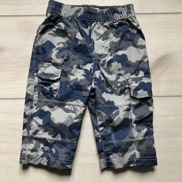 Osh Kosh Blue & Gray Camoflauge Elastic Waist Cargo Pants - Sweet Pea & Teddy