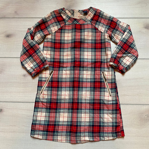 Baby Gap Plaid Zipper Pocket Dress