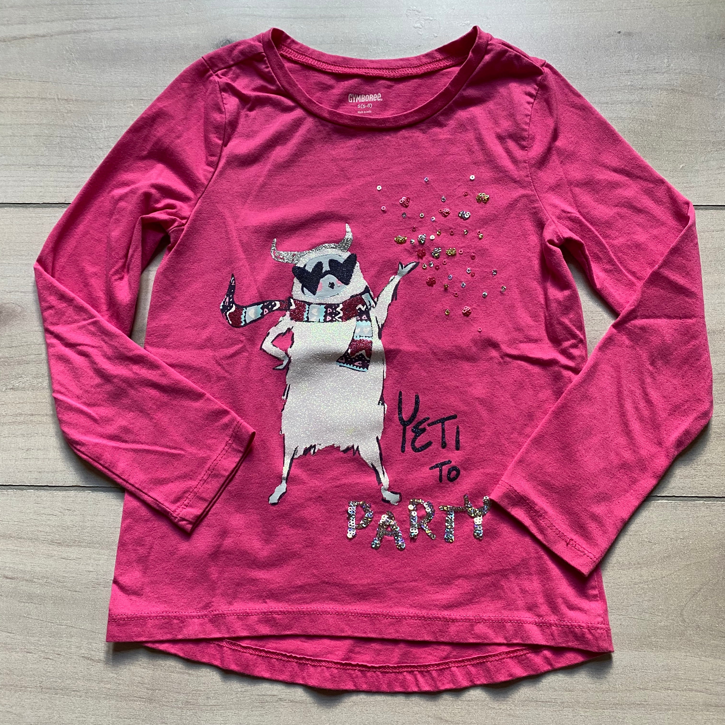 Gymboree Pink Yeti to Party Sparkle Long Sleeve Shirt – Sweet Pea